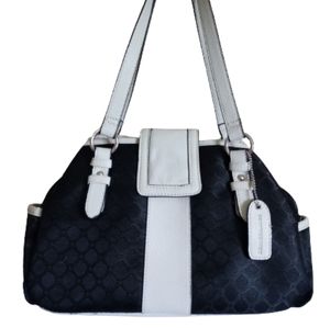 Denver Hayes Handbag Black and white